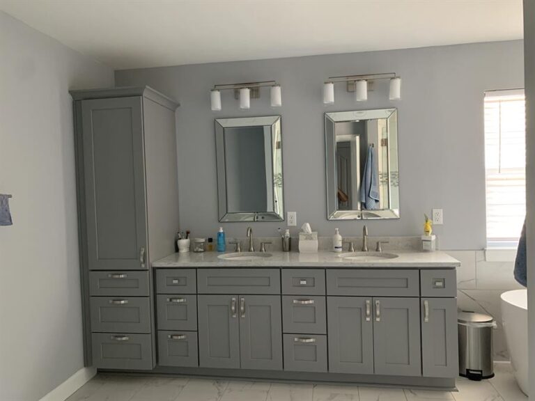 Grey Master Bathroom